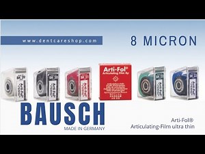 Arti-Fol® Articulating-Film ultra-thin - 8 microns now from dentcareshop.com
