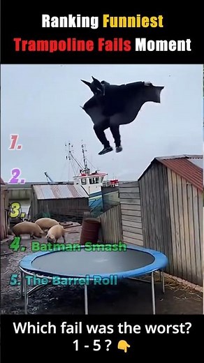 DON'T CHECK THE SOUND 😭😭 Ranking Funniest Trampoline Fails 😭