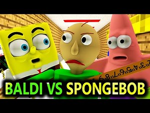 BALDI'S BASICS VS SPONGEBOB! (Official) Baldi Minecraft Animation Horror Game