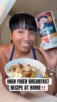 HIGH FIBER HEALTHY BREAKFAST RECIPE‼️🥣🍳🍌 #highfiber