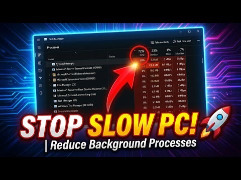 🔥 How to Reduce Background Processes in Windows 11 & 10 (Safe & Effective)