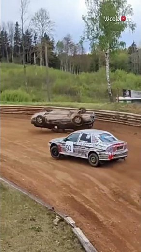 Rally Fail: Car Flips and Crashes into Fence in Epic Autocross || WooGlobe