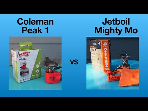 Coleman Peak 1 versus Jetboil Mighty Mo