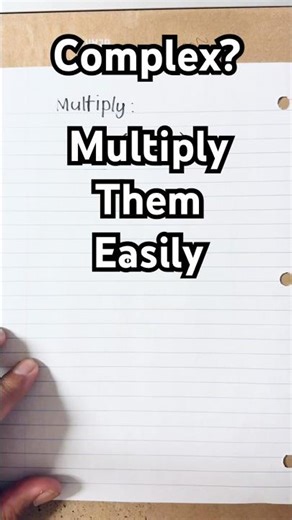 Multiply complex numbers easily #maths #mathproblems