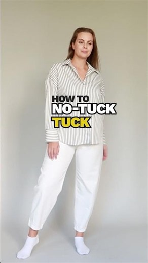 'Tuck in' without tucking in #styletips #styling