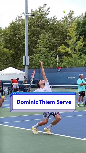 Dominic Thiem Serve in Slow Motion at US Open 2022