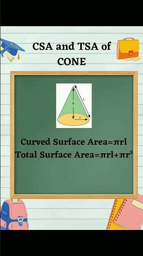 Class 9 | CSA and TSA of Cone | Surface Areas and Volumes | Maths Formulas and Solutions |