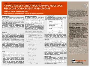 A Mixed Integer Linear Programming Model For Risk Score Development In Healthcare