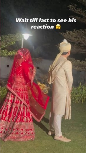 Groom saw his Bride for the first time and his reaction is EVERYTHING! 🥹❤️ | #shorts #groom #bride