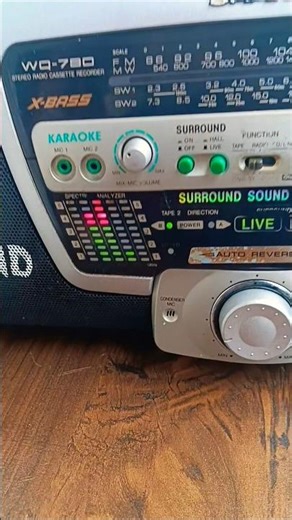 Cassette 2 cassette player SHARP WQ-790SD 4 band FM stereo Hi-Fi sound#shortsviral #vintage#viral