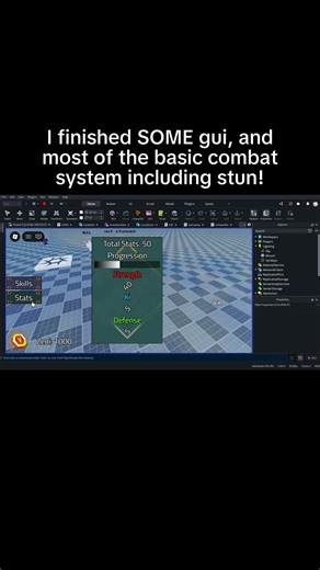 Stun & Gui - DRAGON BALL GAME DEVLOG #1 #shorts #roblox #developer #scripting #animation