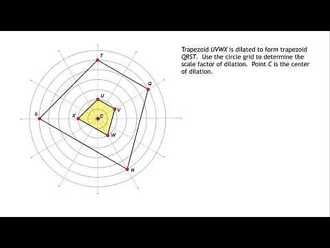 Scale Factor Of A Dilation Using A Circle Grid