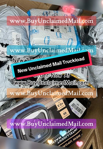 🚨 NEW UNCLAIMED MAIL TRUCKLOAD HAS ARRIVED! 🚨 Are you ready for a shopping adventure like no other? 🤩 Our latest unclaimed mail truckload has just landed, and it's packed with MYSTERY packages waiting for YOU! 📦✨ 🔍 What’s inside? We have NO idea! But that’s the fun of it! 😱 Each package could contain anything – from electronics, fashion, home goods, toys, gadgets, and beyond! Every box is a surprise, and YOU get to unbox the excitement! 🎉 💥 Take a chance and grab yours NOW at www.BuyUncl