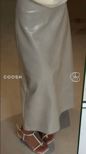 COOSH | TEXTURED MIDI SKIRT