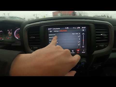 How to Enter and Manage Navigation Settings in Dodge Ram 1500 II ( 2019 - now )