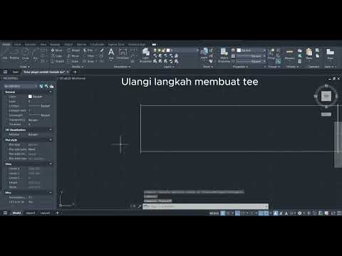 Cara Cepat Gambar Tee Ducting AutoCAD - Tutorial Plugin LISP Gratis Plugin Free Download