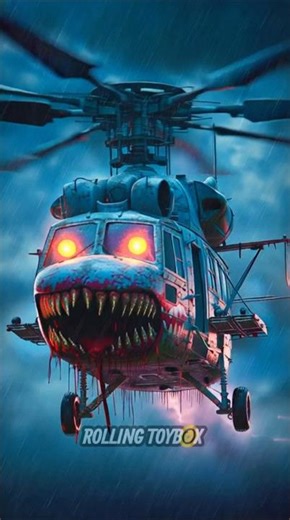 Scary mad max monster aeroplane helicopter #scary #shorts #rollingtoybox