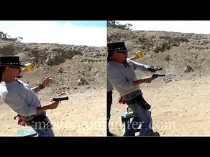 Semi-Automatic Pistol vs. Single Action Revolver - Speed Test - Cisko Master Gunfighter