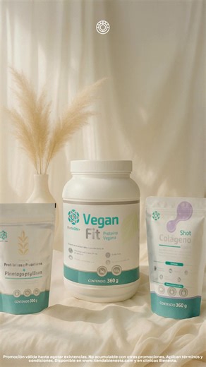 ¡Tú eliges cómo cuidarte! ✨ Compra uno de nuestros esenciales de bienestar (Plantago Psyllium, Proteína Vegan Fit Macadamia o Shot Colágeno) y llévate OTRO de regalo. Escoge tu favorito GRATIS entre Virasid o On System 5. ¡Es la combinación perfecta para tu rutina! Promoción de Última Llamada, válida hasta agotar existencias. | Bienesta