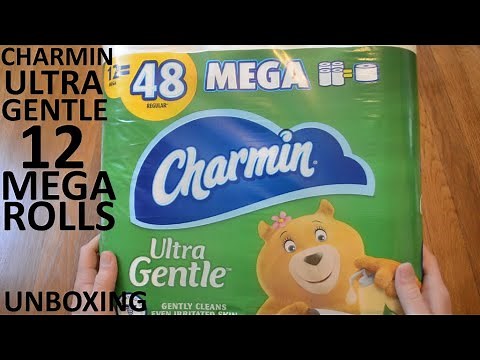 Unboxing Charmin Ultra Gentle 12 Mega Rolls Of Toilet Paper