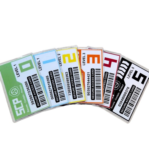 SCP Two Sided 5 Levels to Choose, Quality Laminated 10 Mil ID Cards, Actual Size - Etsy Australia