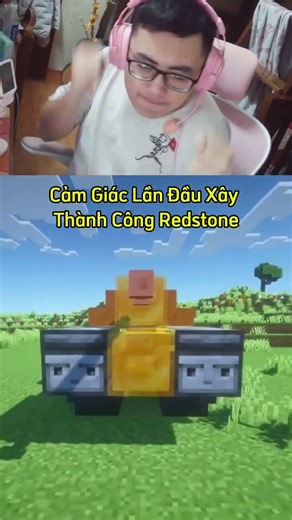 Lần Đầu Tiên Xây Redstone Kiểu: #minecraft #trendingshorts