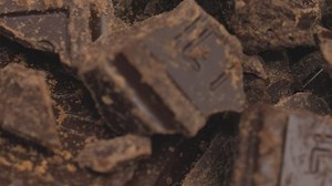 Chocolate bar chunks texture - Free Stock Video