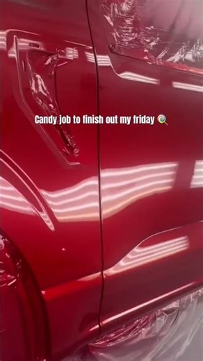 Candy red Ford F-150 paint job. #autobodypaint #autorefinish #refinish