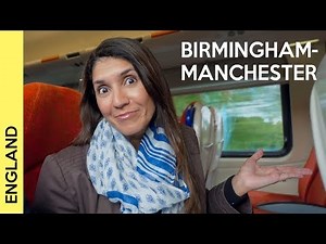 From Birmingham New Street railway station to Manchester Piccadilly - train in the UK