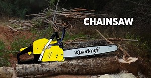 KisanKraft Chainsaw KK-CSP-5920 is an effective machine that is used for harvesting firewood. KisanKraft chainsaw is a leap towards the advancement in livelihood. This equipment can be used for pruning, cutting, limbing etc. Visit: https://bit.ly/3fVUf2Q #chainsaw #treecutting #KisanKraft #agriculturetools #tree #wood | KisanKraft