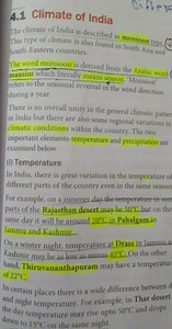 4.1 Climate of India Differed The climate of India is describe... | Filo