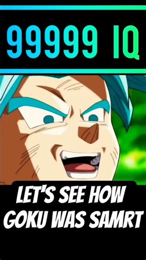 is Goku smart? #anime #naruto #naruto #goku