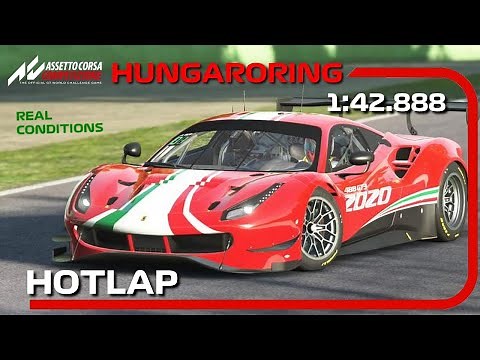 ACC | Hungaroring | HotLap + Setup | Ferrari 488 GT3 Evo - 1:42.888