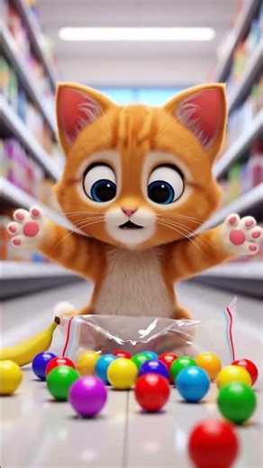 Baby Kitten Found Candy! The Sweetest Reaction You'll See Today 🥰