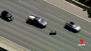 The inbound lanes of the Eastern Freeway at Abbotsford were brought to a standstill earlier this afternoon after a couch came off a vehicle, blocking the middle lane. Drivers managed to dodge the piece of furniture before it was eventually removed. www.7plus.com.au/news #7News | 7NEWS Melbourne