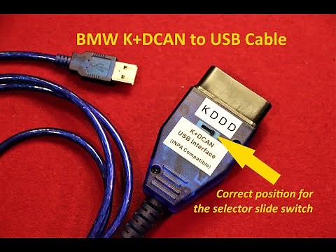 BMW K+DCAN to USB cable - Correct position for selector slide switch?