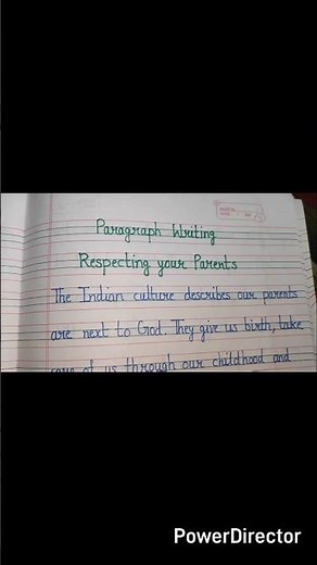Essay on respecting your parents ll Paragraph writing on respecting your parents #arintelligentkids