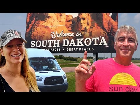 We made it! First time in South Dakota (Full time van life couple in Sioux Falls)