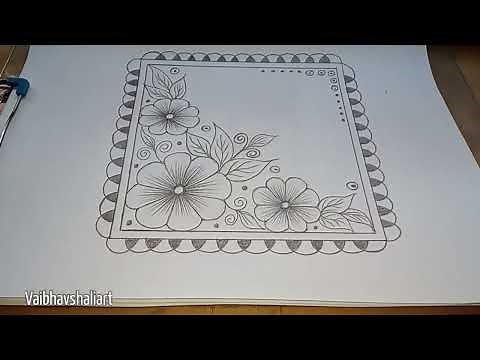 How To Draw Handkerchief | 2D Design Drawing | #Elementerydrawing, #HandkerchiefDesignDrawing.