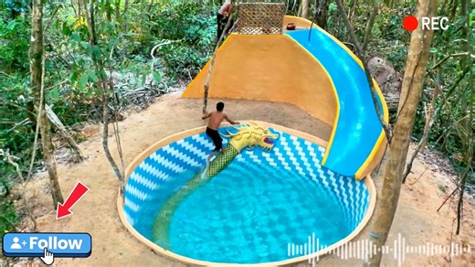 41K views · 1K reactions | Building Underground dragon  Waterslide to swimming pool | Primitive Survival Tool | Facebook