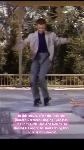 Donald O' Connar Doing Tap Dance on His Roller Skates!👦🎢 ~ from Movie 🎬 "I Love Melvin" (1953)