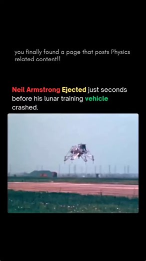 Motion Of Physics | A malfunction during lunar landing training nearly cost a future Moon mission its commander. On May 6, 1968, a Lunar Landing Research... | Instagram