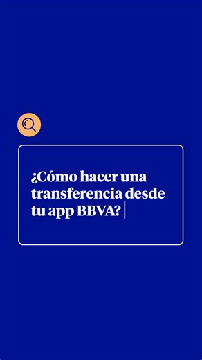 Transferir dinero desde la app BBVA es tan fácil como decir “ya te lo mandé”. 💸 Hazlo rápido, seguro y sin complicaciones desde la app BBVA México. | BBVA