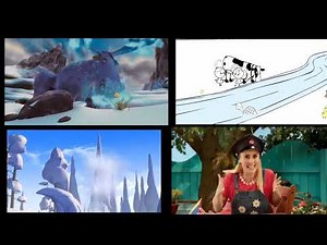 all four cartoon crossover movies at once