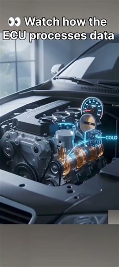 🔥How Car ECU Controls the Engine 🧠#ECU#CarTechnology#EngineControl