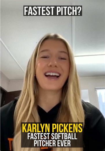 Karlyn Pickens: The Fastest College Softball Pitcher!