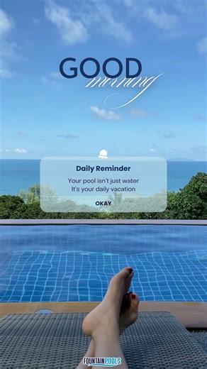 Forever vacation with Fountain Pools #luxurypools #poolbuilder #floridalife