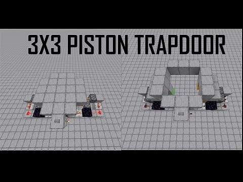Simple 3x3 piston trapdoor(Java)