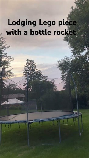 Exploding Lego piece with ball rocket