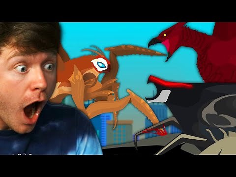 Reacting to MOTHRA vs RODAN and MALE MUTO! (Battle Animation)